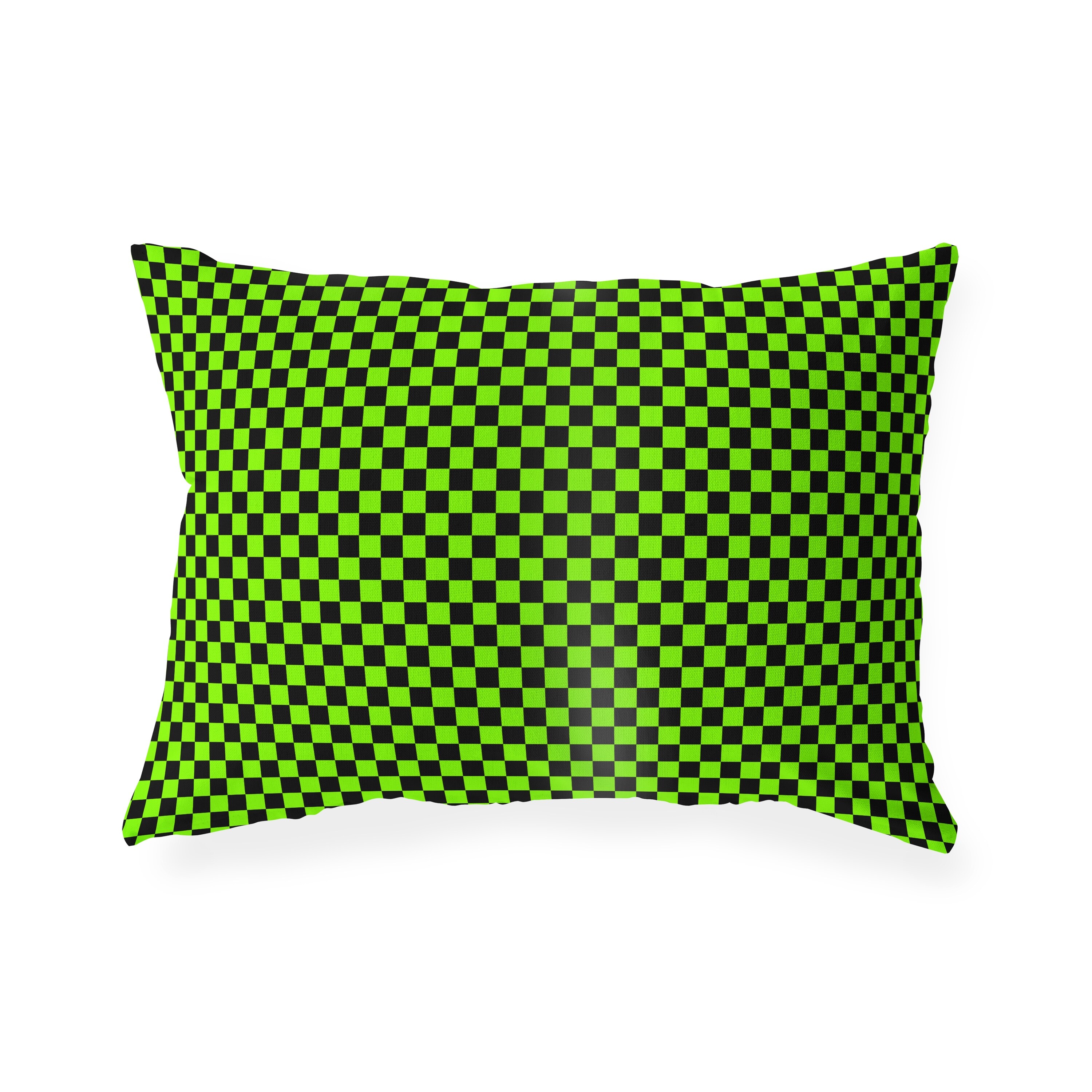 Lime green 2025 outdoor lumbar pillows